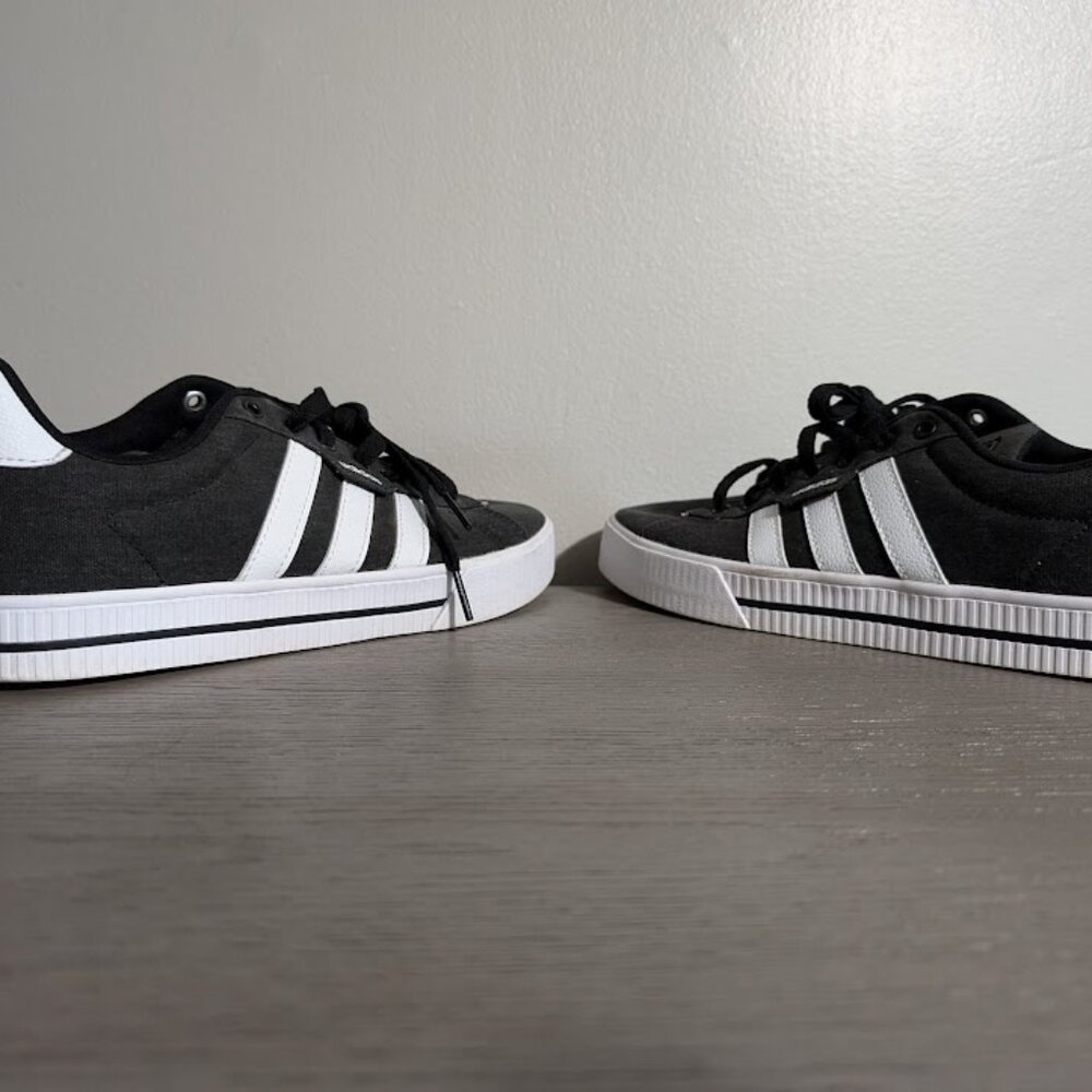 Adidas Daily 3.0 'Black White' Men's Lifestyle Skateboarding Shoes Size 9 - Picture 4 of 9